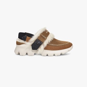 Ugg Fluff Punk Trainer Women Sneakers Brown (3098MOHJP)